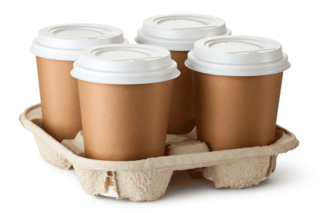 cardboard cups with lids