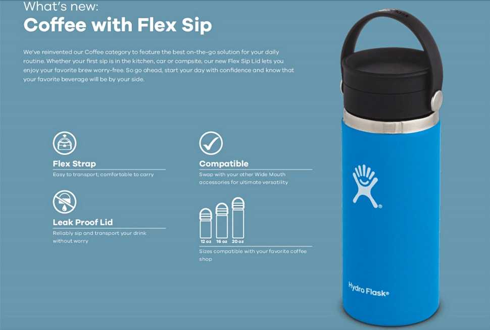 leakproof Flex Sip lid