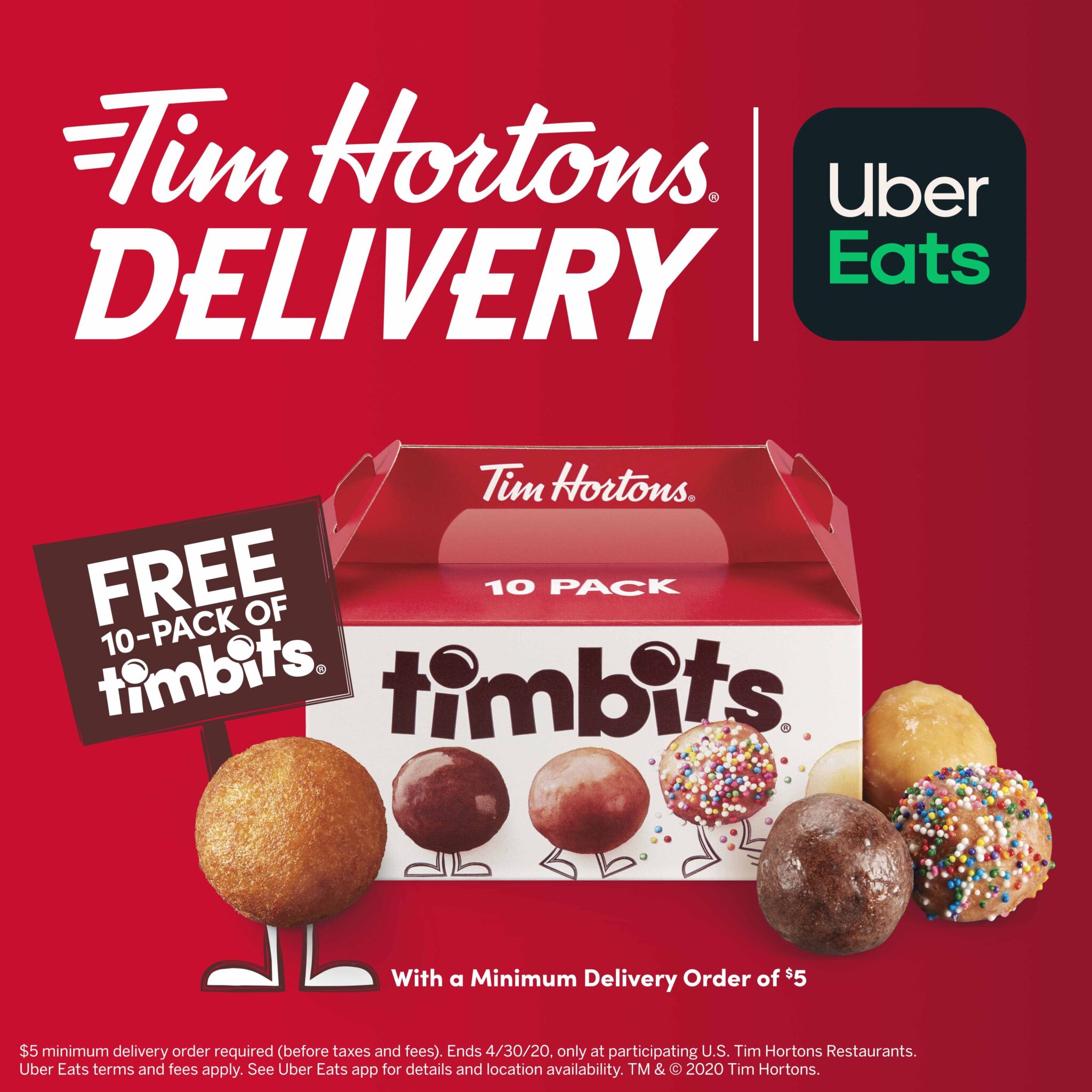 Tim Hortons US partners with Uber Eats for firstever delivery option