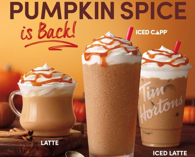 Tim Hortons US announces return of its Pumpkin Spice Beverages