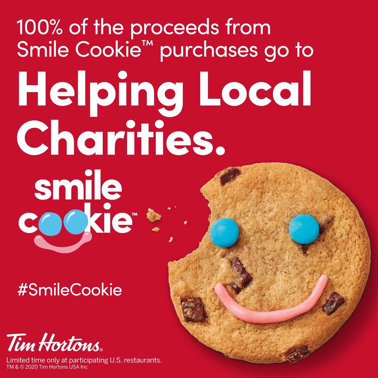 Tim Hortons Smile Cookie Campaign back to support over 26 charities