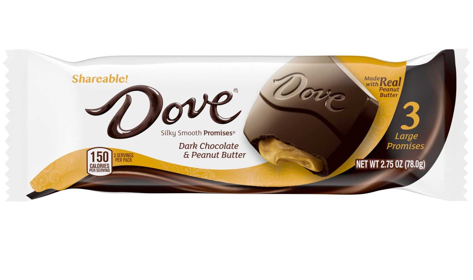 DOVE PROMISES Dark Chocolate & Peanut Butter