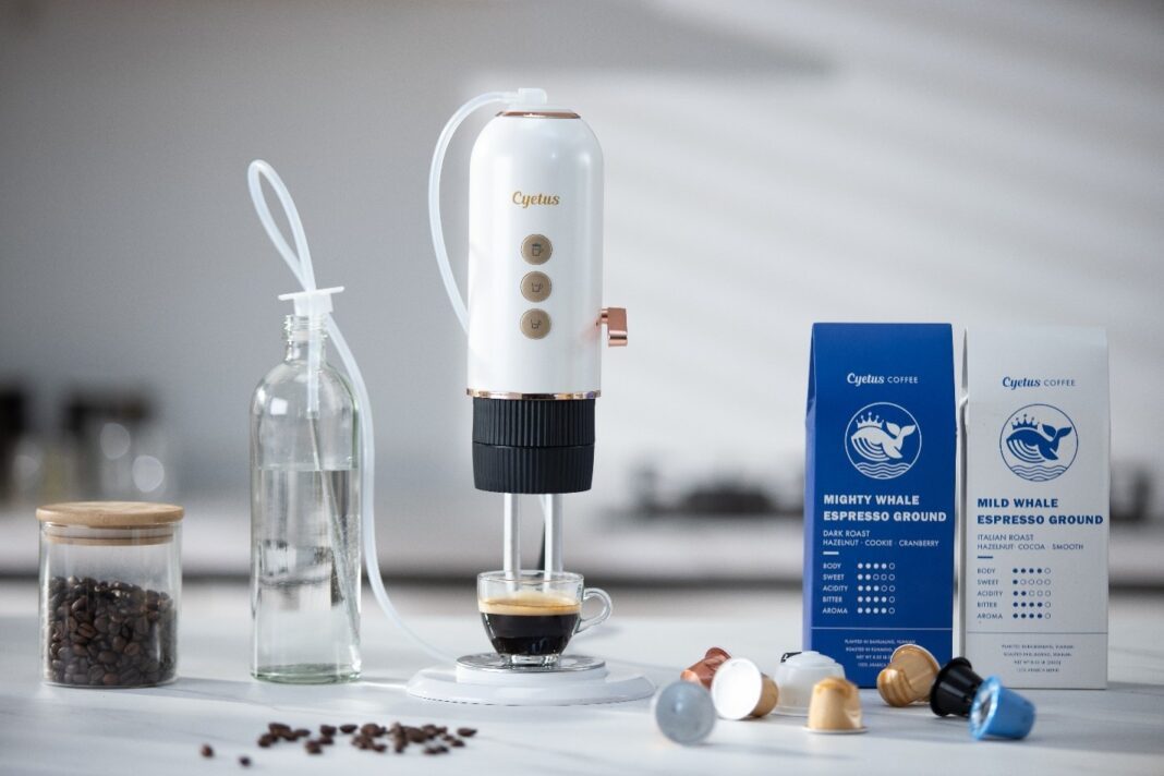 Cyetus All in One Espresso Machine with Coffee Grinder and Milk